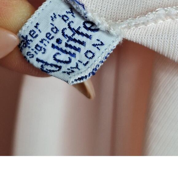 Vintage 60s Radcliffe Long Maxi Nightgown Nylon 38 M/L Lace Coquette Romantic - Picture 5 of 11